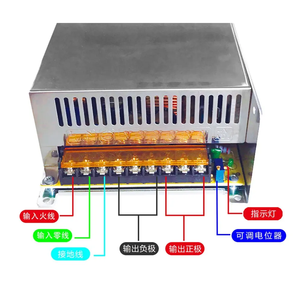 DC12V 50A 600W осветительные трансформаторы светодиодный адаптер питания для светодиодной ленты Выключатель питания светодиодный драйвер