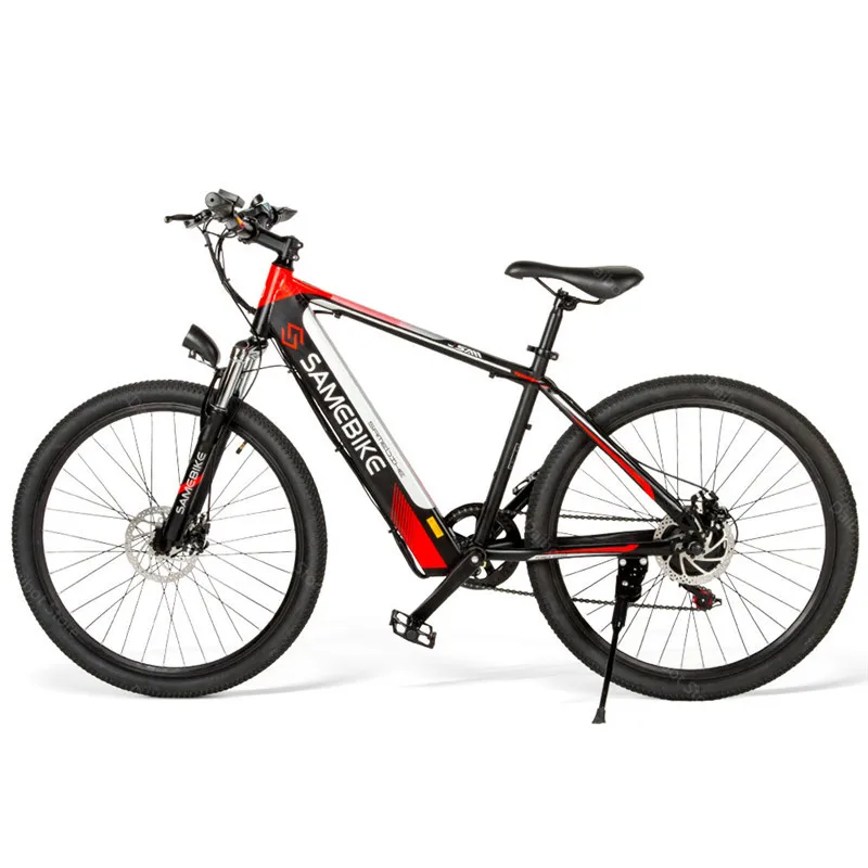 26'' Powerful Electric Bicycle 2 Wheels Electric Bicycles 36V SAMEBIKE SH26 Mountain Smart Electric Bikes Adults Max Range 70KM