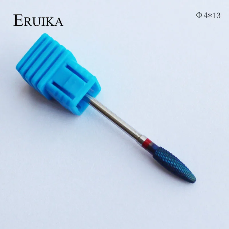 ERUIKA, 6 типов, синие вольфрамовые карбидные сверла, Нано покрытие, сверло для ногтей, металлические сверла для маникюра, аксессуары для ногтей, фрезы для ногтей - Цвет: NO1