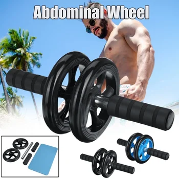 

Abdominal Exercise Roller Strength Training Machine Wheel Double Wheels Roller Body Fitness Equipment