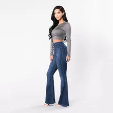 Женские джинсы с высокой талией с карманами на пуговицах узкие джинсы скинни расклешенные брюки джинсы femme vaqueeros mujer женские джинсы