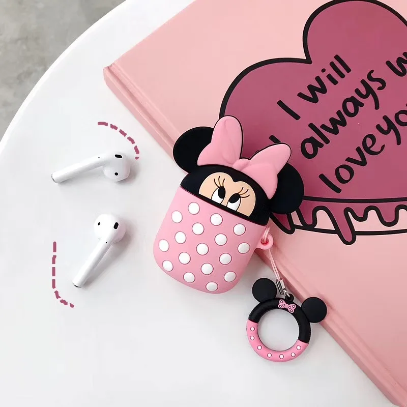 Stitch Mickey For Airpods 1 2 Case Fashion Box Soft Wireless Bluetooth Earphone Case For AirPods Dumbo Earphone Accessorie - Цвет: GJ0478