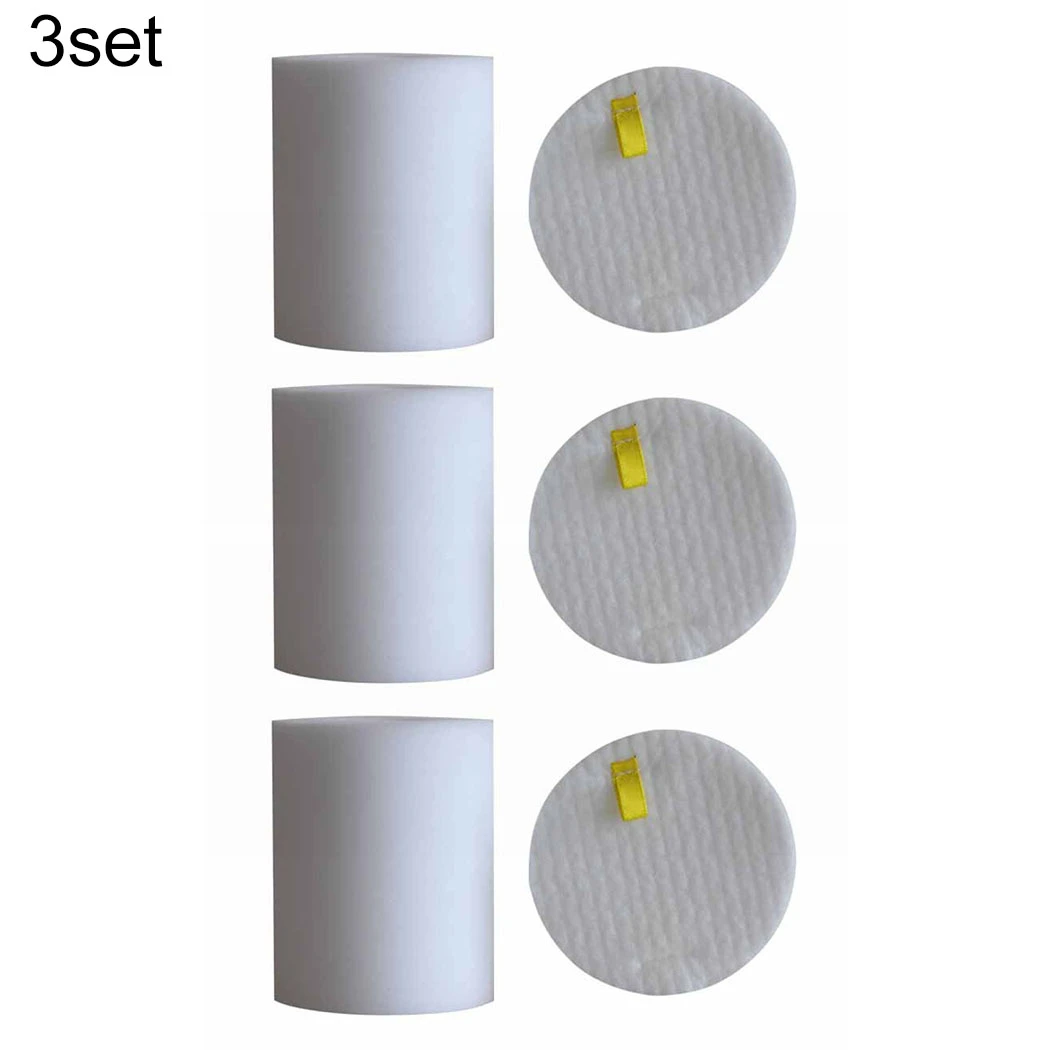 3 Set Foam & Felt Filter For Shark IC160 Vacuum Cleaners Replacement White