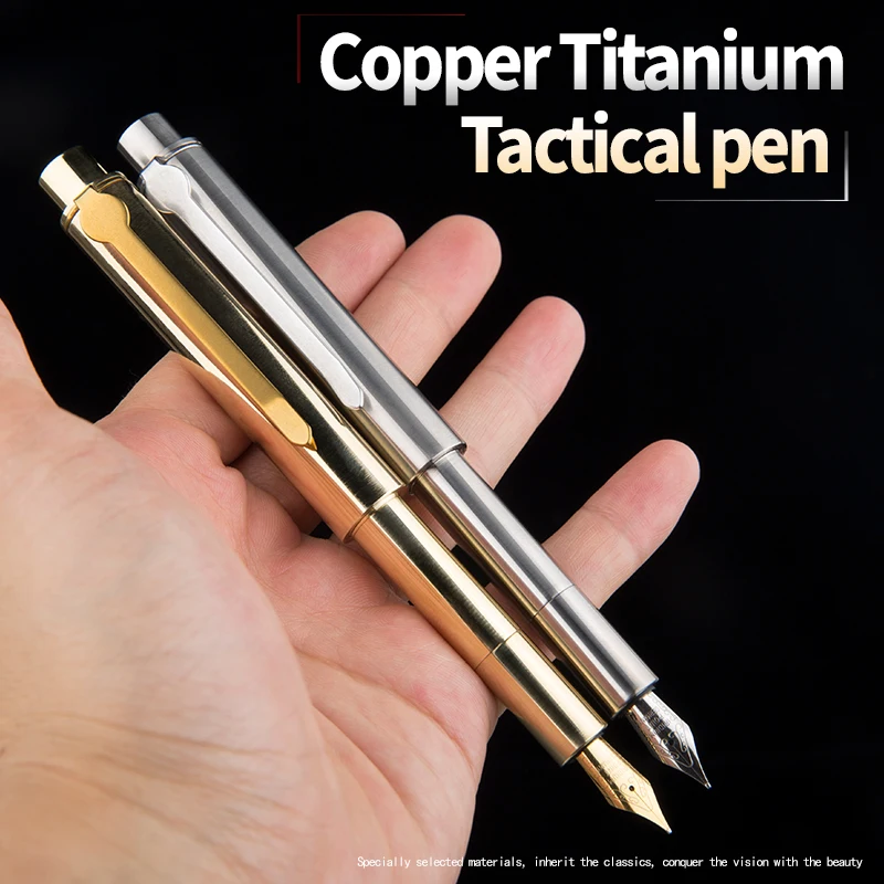 Tactical Pen multi-function self-defense Broken Window copper-titanium non-slip portable tool pen