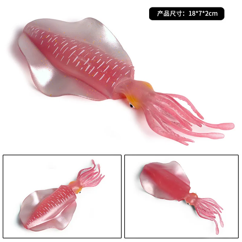 1set2pcs красный и синий высокий реалистичный кальмар sealife рисунок Необычные резервуар для воды украшения Дети животные развивающие подарок игрушки