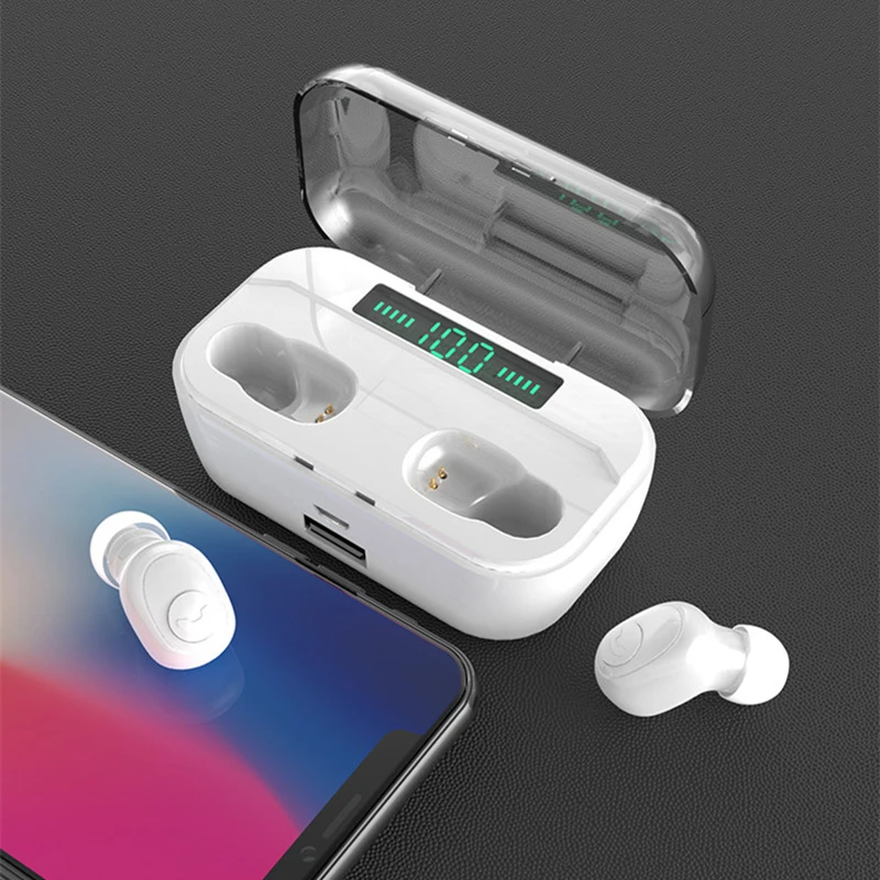 Наушники G65 Bluetooth 5,0, беспроводные наушники, мини наушники, зарядка для телефона, гарнитура для Iphone, xiaomi, samsung, huawei, oppo - Цвет: White