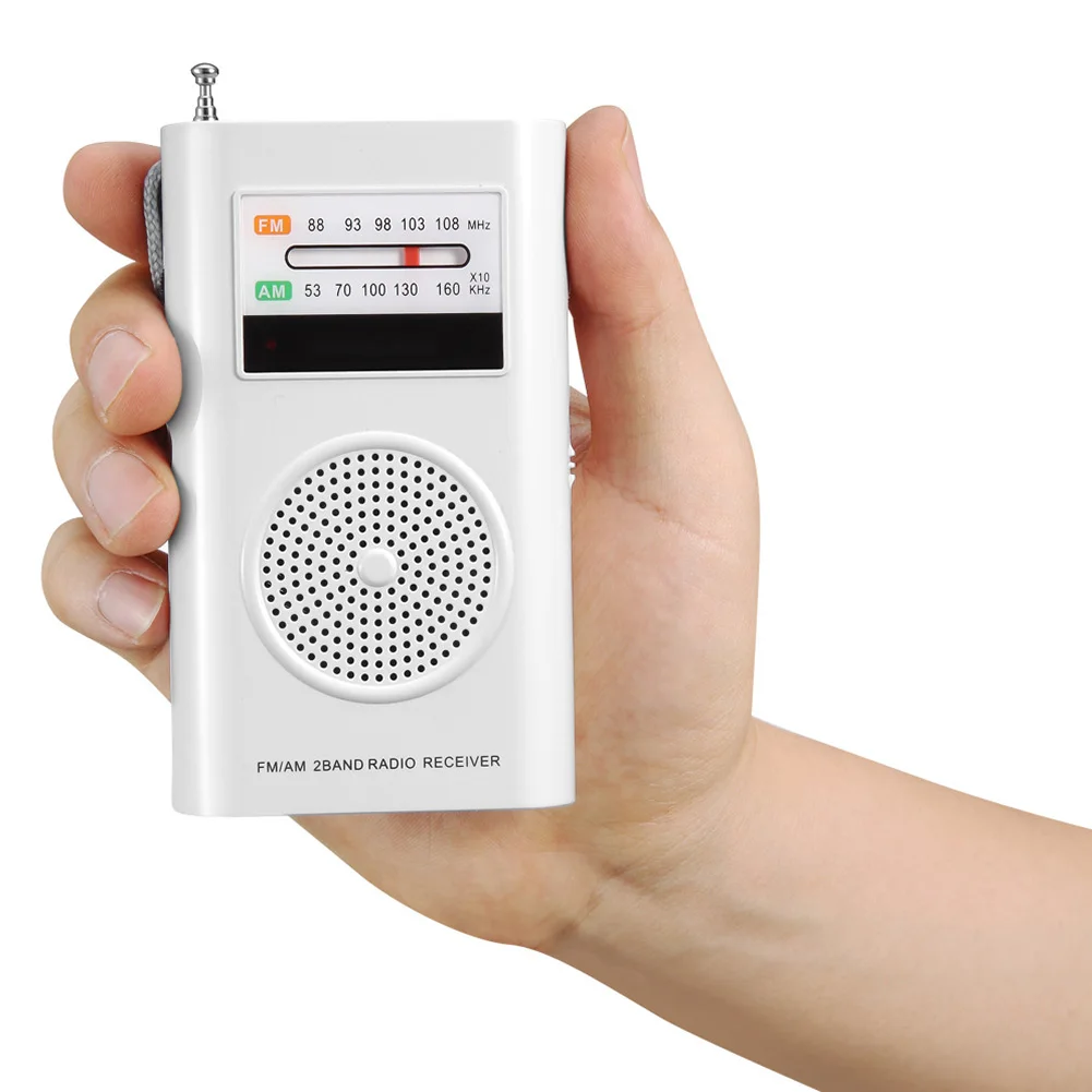 RD 206S телескопическая антенна тренажерный зал Карманный AM FM Динамик ручной батарея питание радио Двухдиапазонный портативный развлечения офис подарок