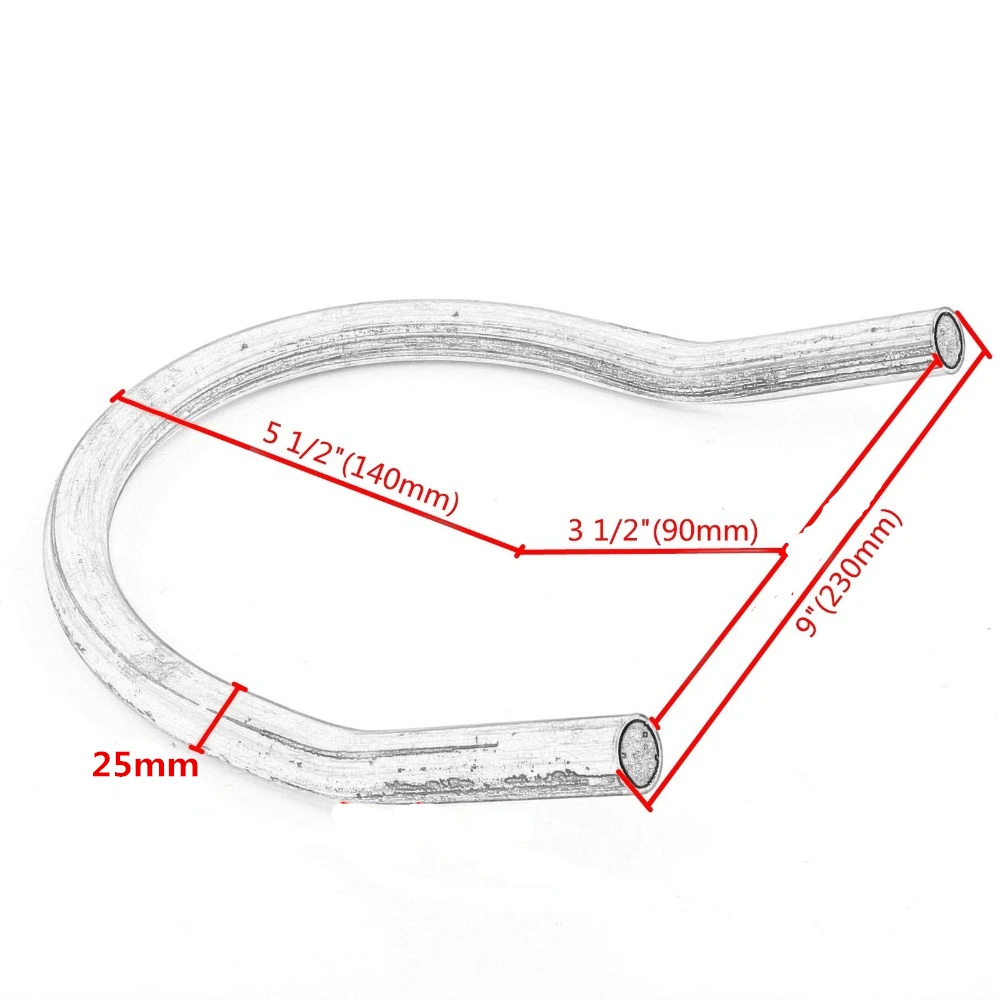 Cafe Racer Scrambler 230mm Rear Seat Frame Hoop Loop with LED Brake Turn Tail Light for HONDA for SUZUKI Motorcycle Accessories