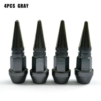 

4pcs set Tire valve Aluminum alloy Stem covers 45MM Metal Spike Wheel Car Truck Durable New