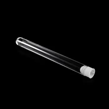 

10Pcs Plastic Test Tubes Lab Test Tool With Screw Cap Transparent 15 * 150mm
