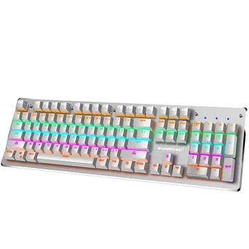 

2019 NEW Blue Switch Mechanical Keyboard Splashproof USB Wired 104 Keys RGB#T2