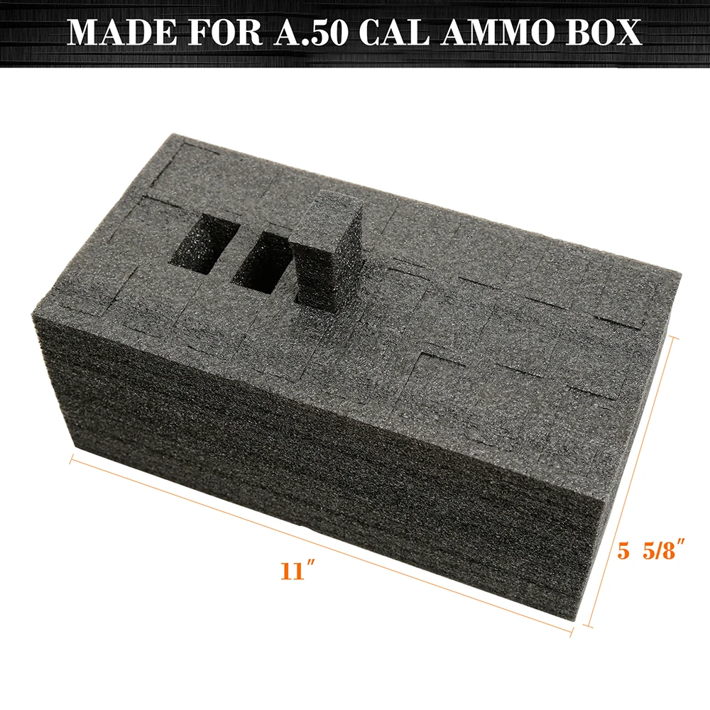 Hunting Magazine Holder Foam 24 Pistol Multifunction Foam Insert for .50 Cal Ammo Cans Magazine Storage(Ammo Can Not Included) 2