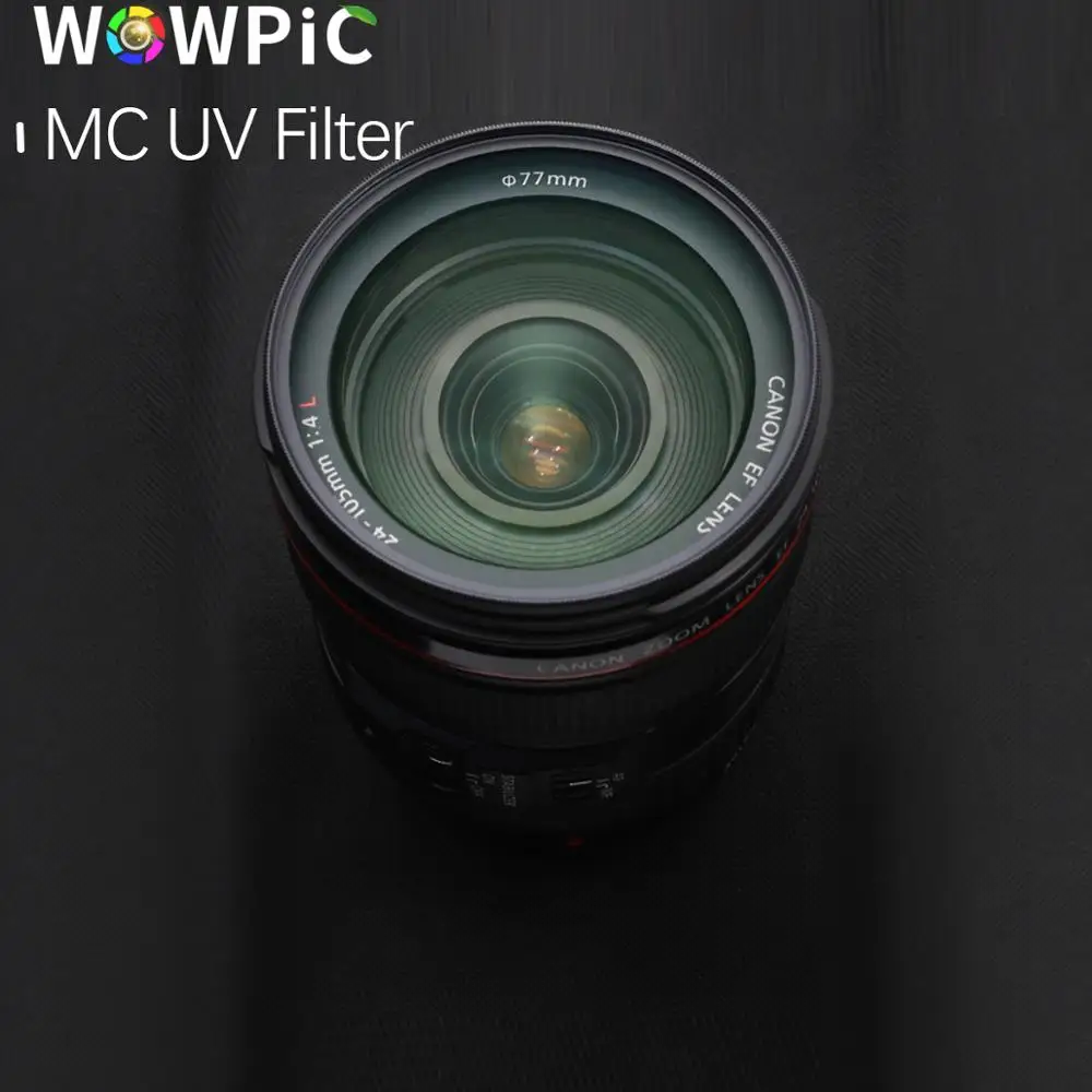 УФ-фильтр WOWPIC супер тонкий зеленый многослойный 16-слойный фильтр для камеры Canon