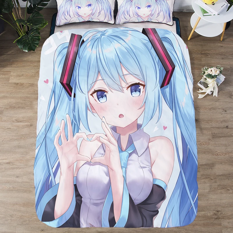 14 Hatsune Miku, летнее одеяло, мультяшное аниме, одеяло, рождественский подарок, пледы, мягкое, теплое, для кемпинга, одеяло, тонкое, стеганое, для девочки, для спальни - Цвет: 14