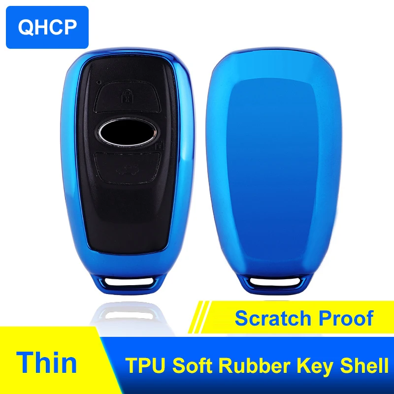 QHCP ТПУ корпусы для ключей зажигания чехол дистанционного ключа оболочки защиты розовый, серебристый, черный для Subaru Forester Outback Legacy XV Impreza BRZ WRX