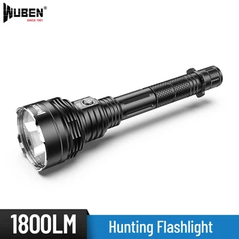 

Wuben H8 Hunting Flashlight XHP35HI LED max 1800 lumen 1000 Meters Long Range Searchlight Tactical Torch with 2* 18650 batteries