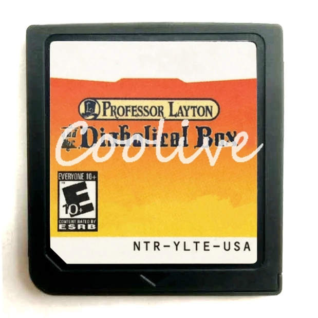 

Professor Layton and the Diabolical Box Video Game Accessories Compilation Cartridge Card for 64 bit Console US Cover