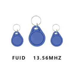 10 шт./лот RFID FUID карта бесконтактный брелок Токен ключ копия клон FUID тег один раз UID; запасной блок 0 записываемый 13,56 МГц