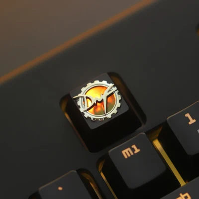  1pc Zinc Aluminium Alloy Key Cap Mechanical Keyboard keycap for DNF Dota 2 OW Captain America R4 He