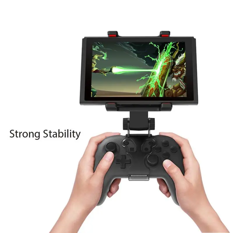Кронштейн для подключения геймпада ДЛЯ NS Switch Pro с беспроводной ручкой кронштейн для экрана контроллер подставка держатель Регулируемый разъем 360 °