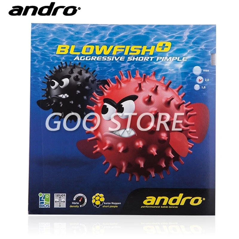 

Andro Blowfish aggressive Table tennis rubber short pimples out special TENSOR ANDRO ping pong sponge