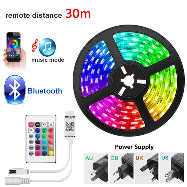 BESTOPE Bluetooth LED Strip Lights 20M RGB 5050 SMD RGB LED Waterproof Flexible