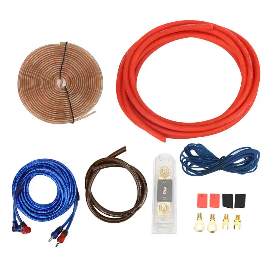 Clear PVC Car Audio Wiring Kit 