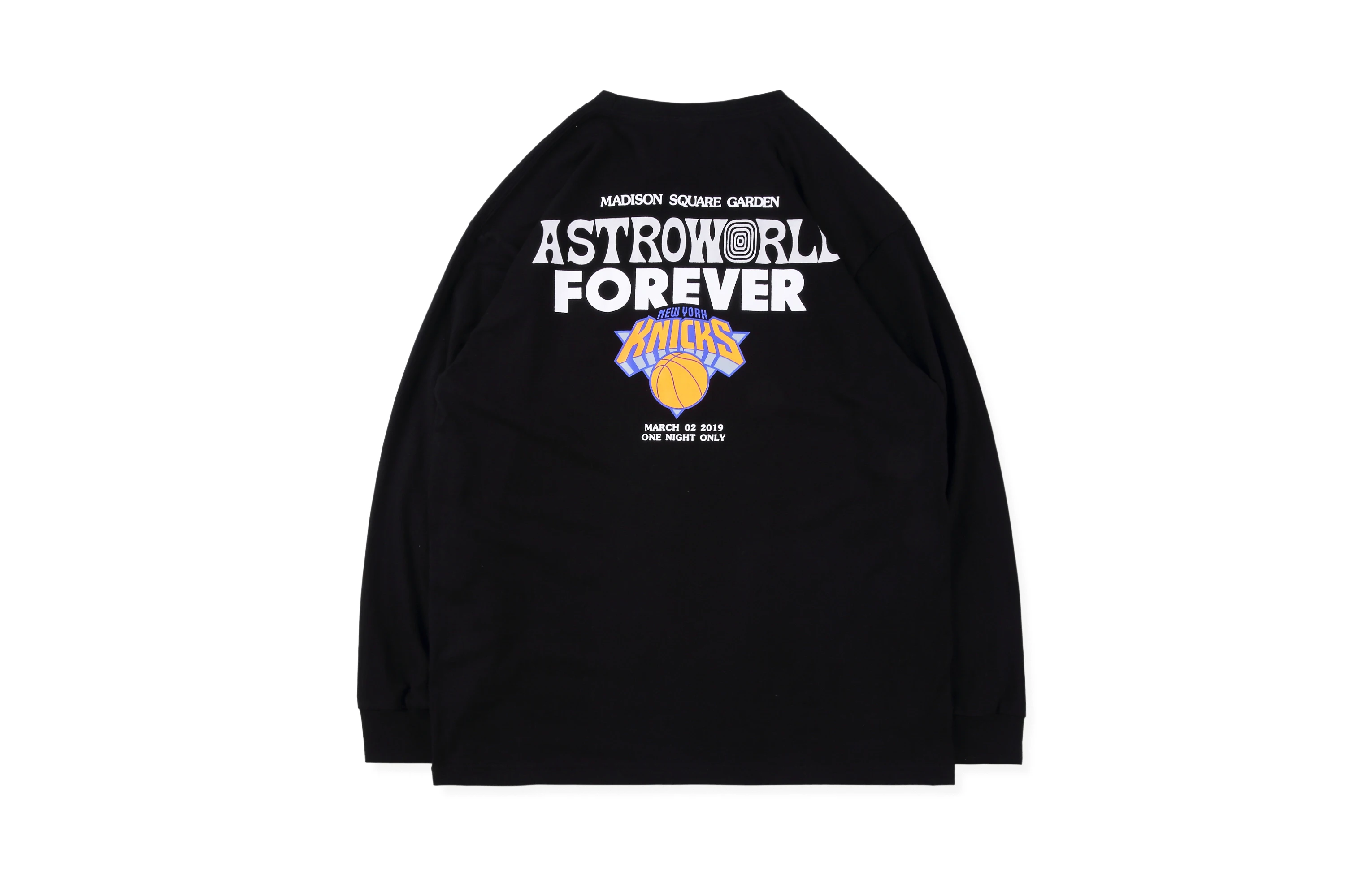 19SS с изображением Трэвиса Скотта ASTROWORLD рубашка с длинными рукавами MSG Knicks Wish You Here Harajuku уличная хип хоп астромир футболки мужские - Цвет: 5B