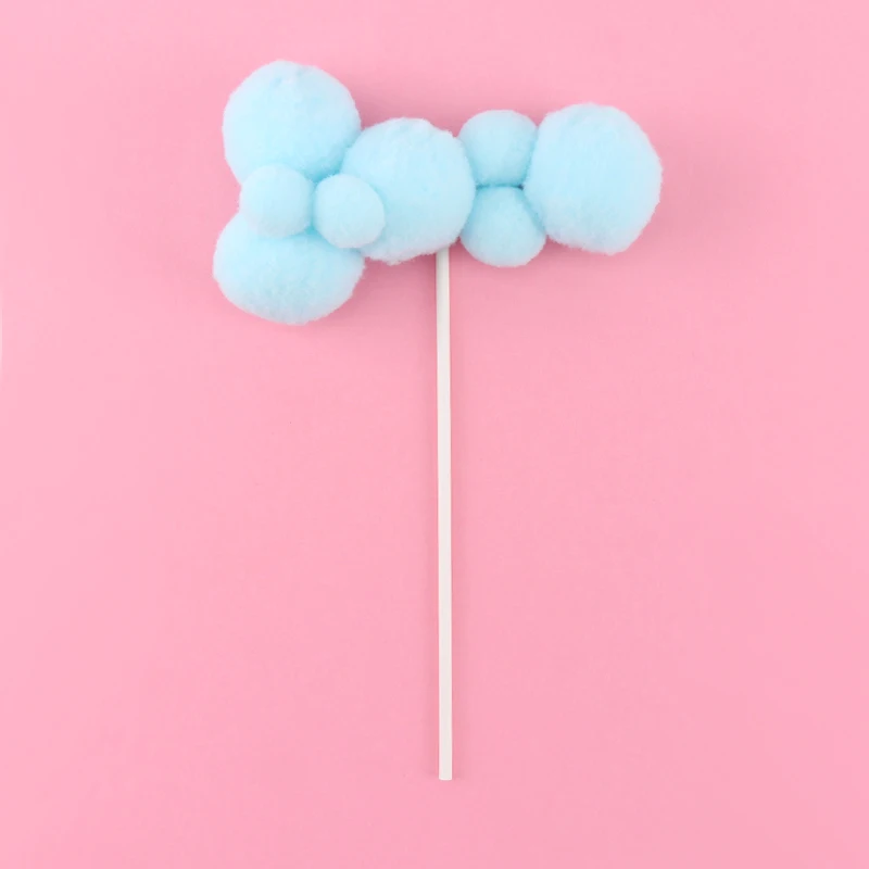 blue cloud 1pcs Cakelove Радуга Единорог торт Топпер облако флажки для торта на день рождения Дети сувениры декорирование тортов капкейк Топпер для свадьбы десерт - Цвет: blue cloud 1pcs