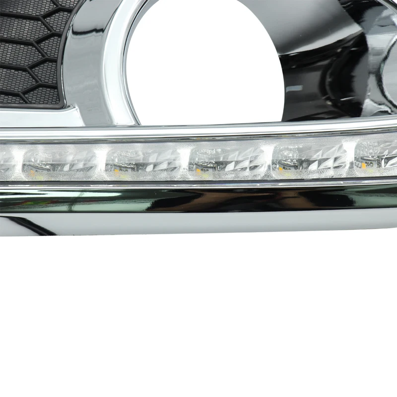 2 шт. для Chevrolet Captiva 2011-2013 Светодиодный дневной ходовой светильник DRL Автомобильная противотуманная фара 6000K белый светильник желтый светильник