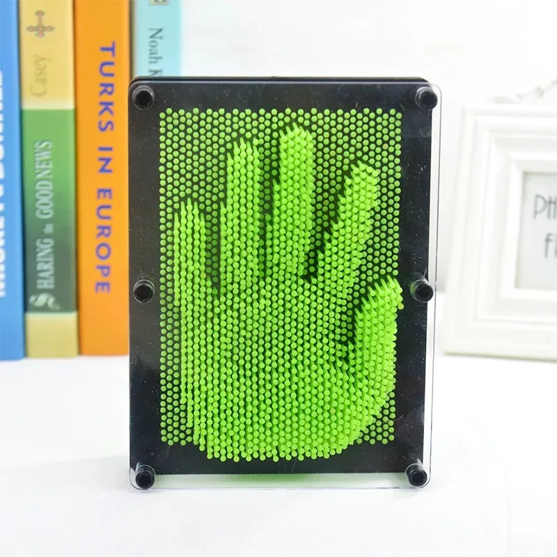 large Pin Art 3D Скульптура Игла DIY резьба Форма Настольная игрушка украшение Hogar дом декоративные украшения для дома - Цвет: large