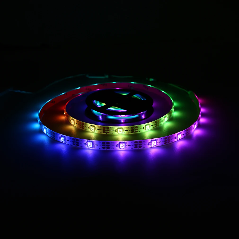 WS68 12 RGB 5050 SMD Светодиодные ленты лампы Водонепроницаемый гибкий светодиодный лента светильник USB 5V Новогоднее украшение полоска лампы светильник