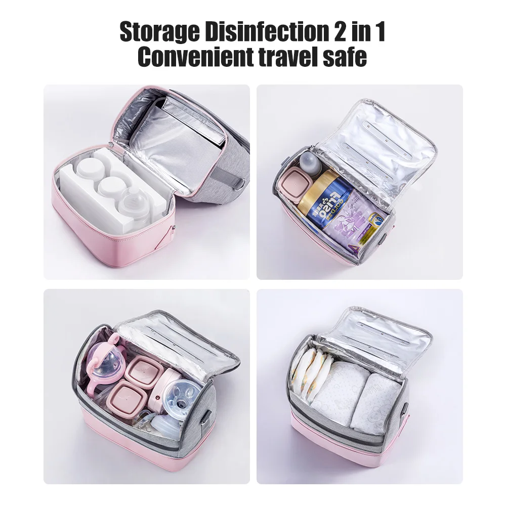 59S P14 Baby Milk Bottle Steam Sterilizer UV LED Electric 6 Bottles Steaming Accessory Electric 3-In-1 Sterilizer bag Disinfection bag (10)