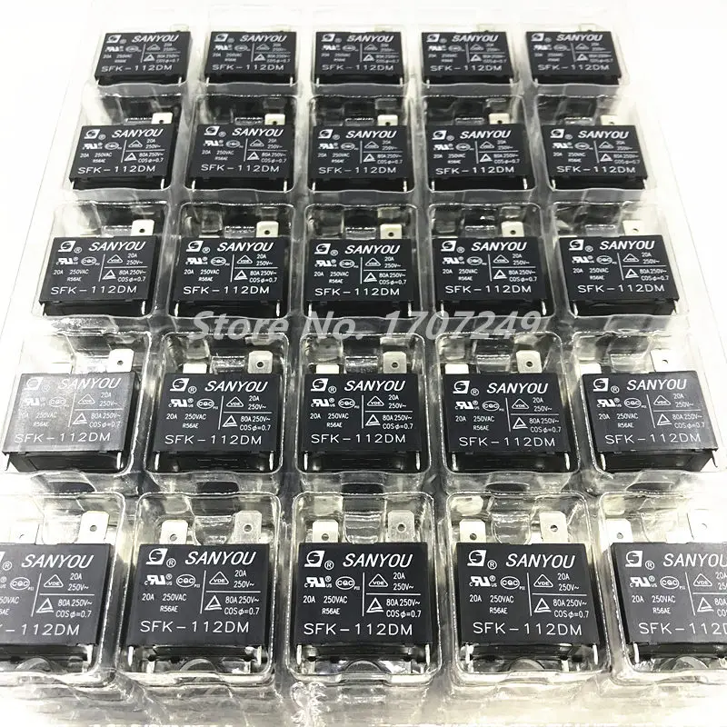 potencia 10 tamanhos sfk 112dm 12v 20a 100 vac 4 pinos 02