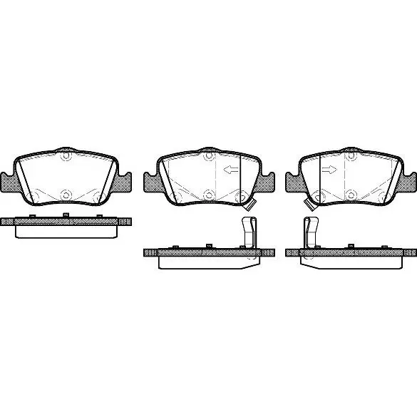 Disc pads z  Toyota Auris/Corolla 1.4D-4D/1.4VVTi/1.6VVT |
