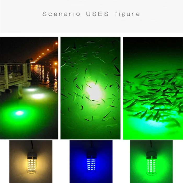 HOT Deep Drop Fishing Light LED Lure Bait Lamp Underwater Waterproof for Night Fishing TI99