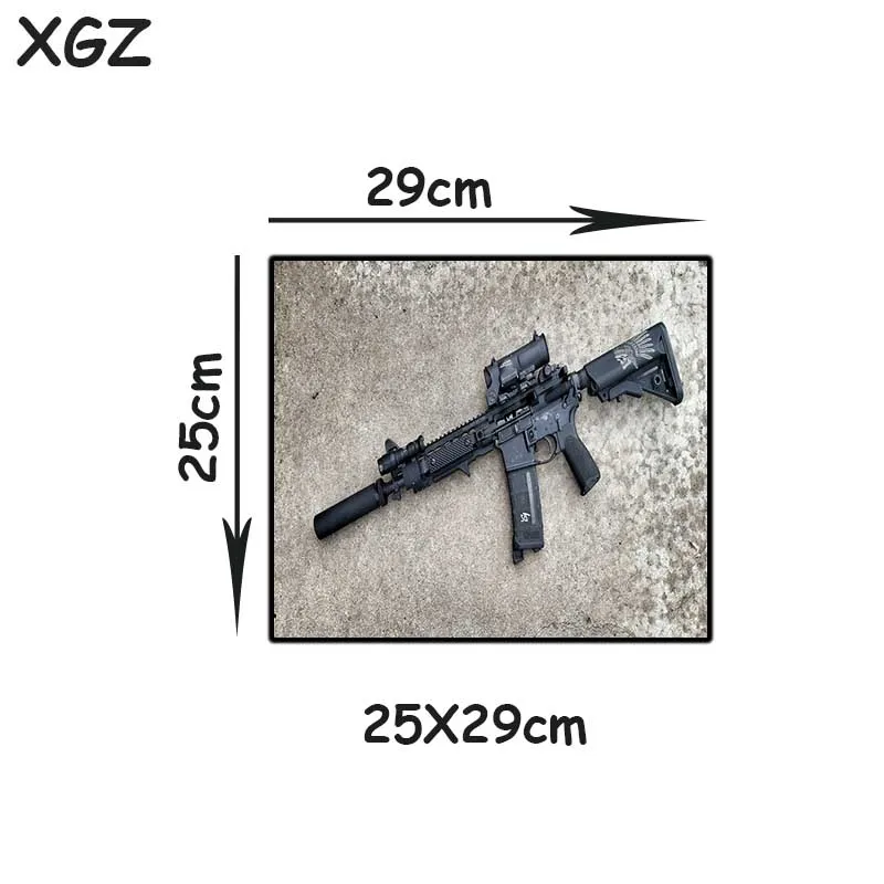 XGZ промо Экстра большой коврик для мыши черный замок края пистолет снайперский пистолет подмашина пистолет печать ноутбук стол прокладка резиновая нескользящая