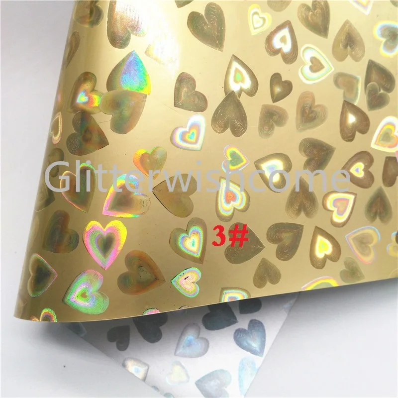 Glitterwishcome 21X29 см A4 размер винил для бантов радужные сердца ПВХ листы для бантов, GM704B