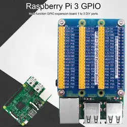 Один-три-контактный для трех pin Плата расширения GPIO Плата расширения для Pi 3 GPIO