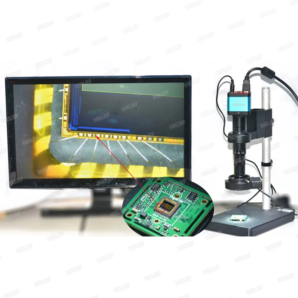 Цифровой промышленный видеомикроскоп 14 МП HDMI 1080P HD USB камера для проверки TF карта