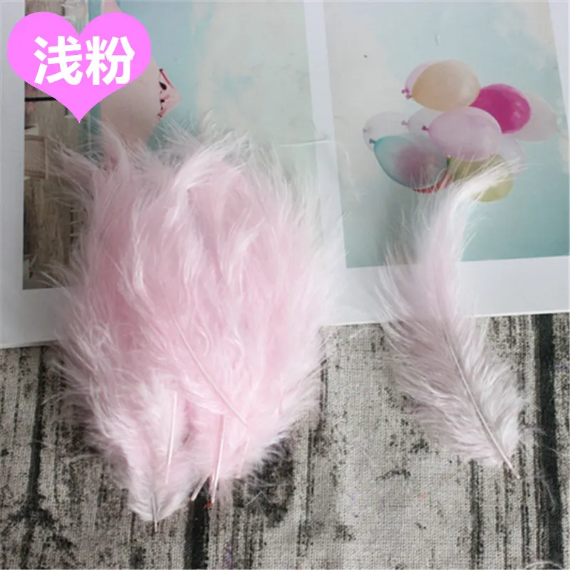 Natural Feathers Turkey Feathers Natural Plumes 50pcs 4-6 Inches 10-15cm Turkey Marabou Feather Plume Fluffy Wedding Dress DIY Jewelry Decor Accessories Feathers