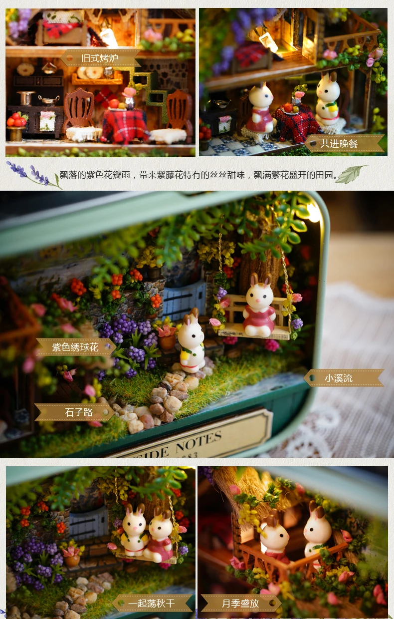 DIY Подарочная коробка театр ручной работы Лофт собранные игрушки дом мини-модель отправить день рождения кабина женщин