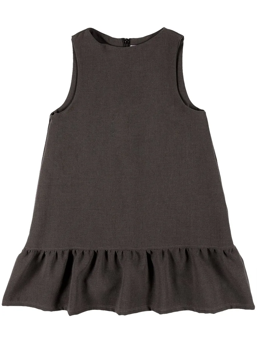 Сарафан для девочки Viva Baby D1514-2 антрацитовый