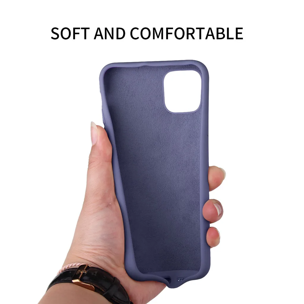 Mosunx для iphone 11, 6,1 дюймов и Pro Max, 6,5 дюймов, Pro, 5,8 дюймов, жидкий силиконовый гель, резина, полный корпус, ударопрочный, защитный