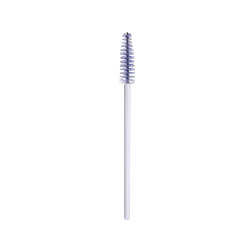 White light purple 1000 шт Новое поступление щетка для ресниц Мягкая головка для ресниц аппликатор для бровей Тушь для ресниц микрощетка кисти для макияжа - Handle Color: White light purple