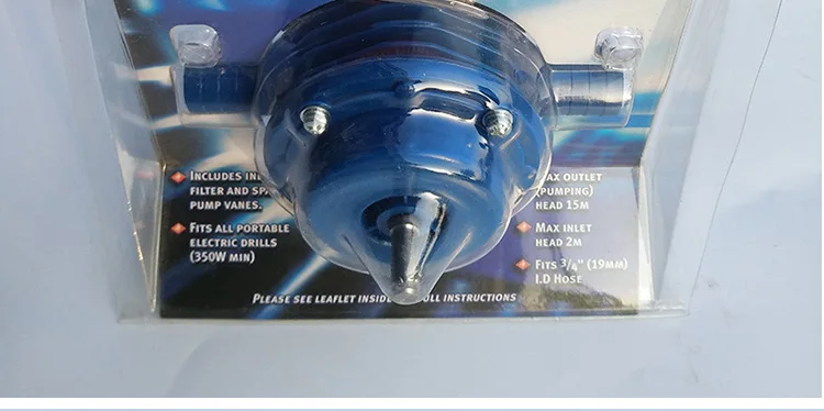 Heavy Duty Self-Priming Hand Electric Drill Water Pump Home Garden Centrifugal transferring light liquids Robust plastic body