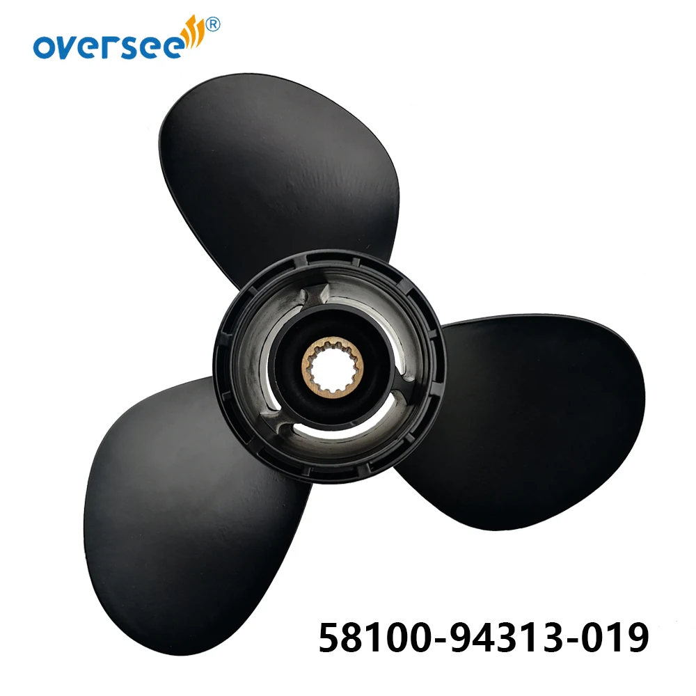 OVERSEE Aluminum Propeller 58100-94313-019 Size 11-1/2x13 For Suzuki 40HP Marine Outboard Motor 11-1/2*13 11-1/2 13