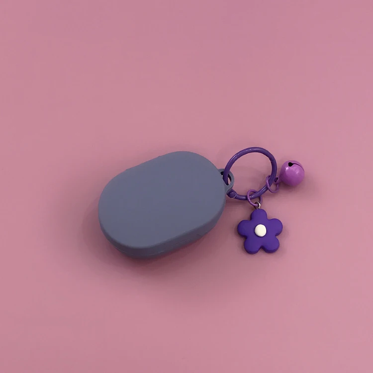 Брелок "Цветок" чехол для наушников с крючком для Xiaomi Redmi AirDots чехол беспроводной Bluetooth наушник чехол s Мягкий чехол+ кольцо - Цвет: redmAirDots4