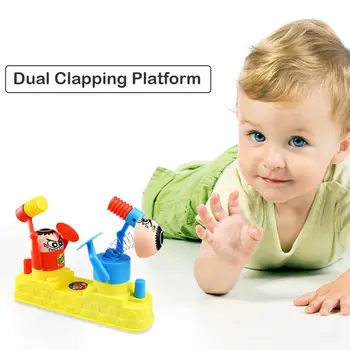 

Funny Child Double Hammer Beaten Villain Desktop Intellectual Fine ABS Environmental Protection Plastic Decompression Game