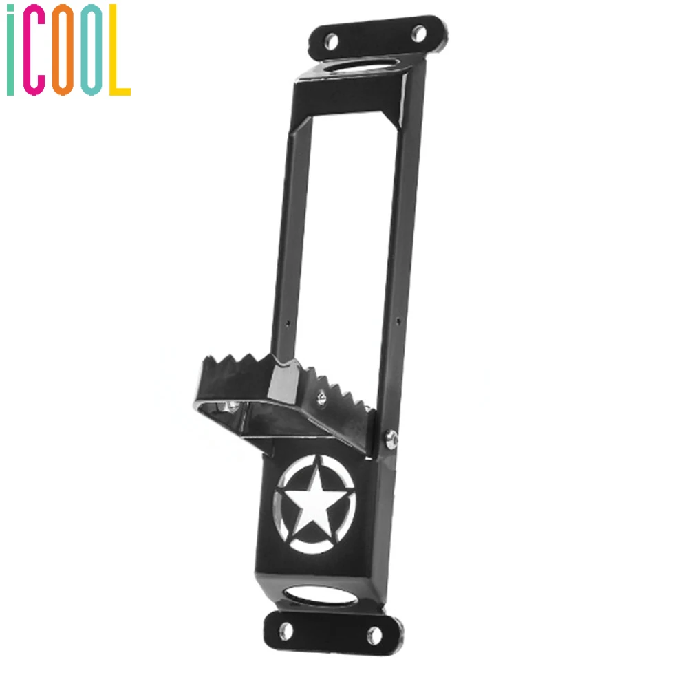 

1Piece Car Door Foot Pedal Climbing Kit Hinge Foot Rest Plate Step Foot Peg For Jeep Wrangler JK 2007-2017 Exterior Accessory